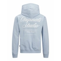 Herren Sweater mit Kapuze Jack & Jones JORNORREBRO TYPO BACK SWEAT HOOD SN 12283054 Blau