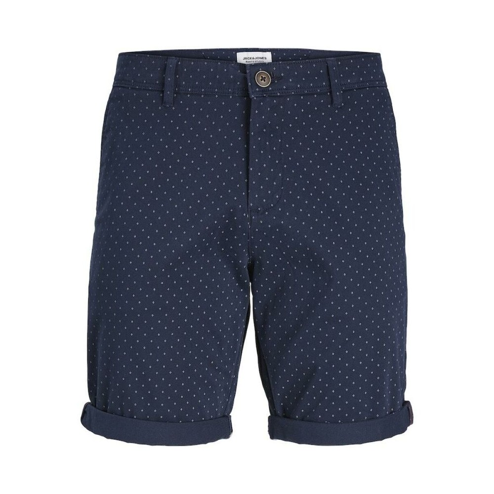Herren Shorts Jack & Jones JPSTBOWIE SHORTS SA PRINTED MID SN 12230336 Marineblau