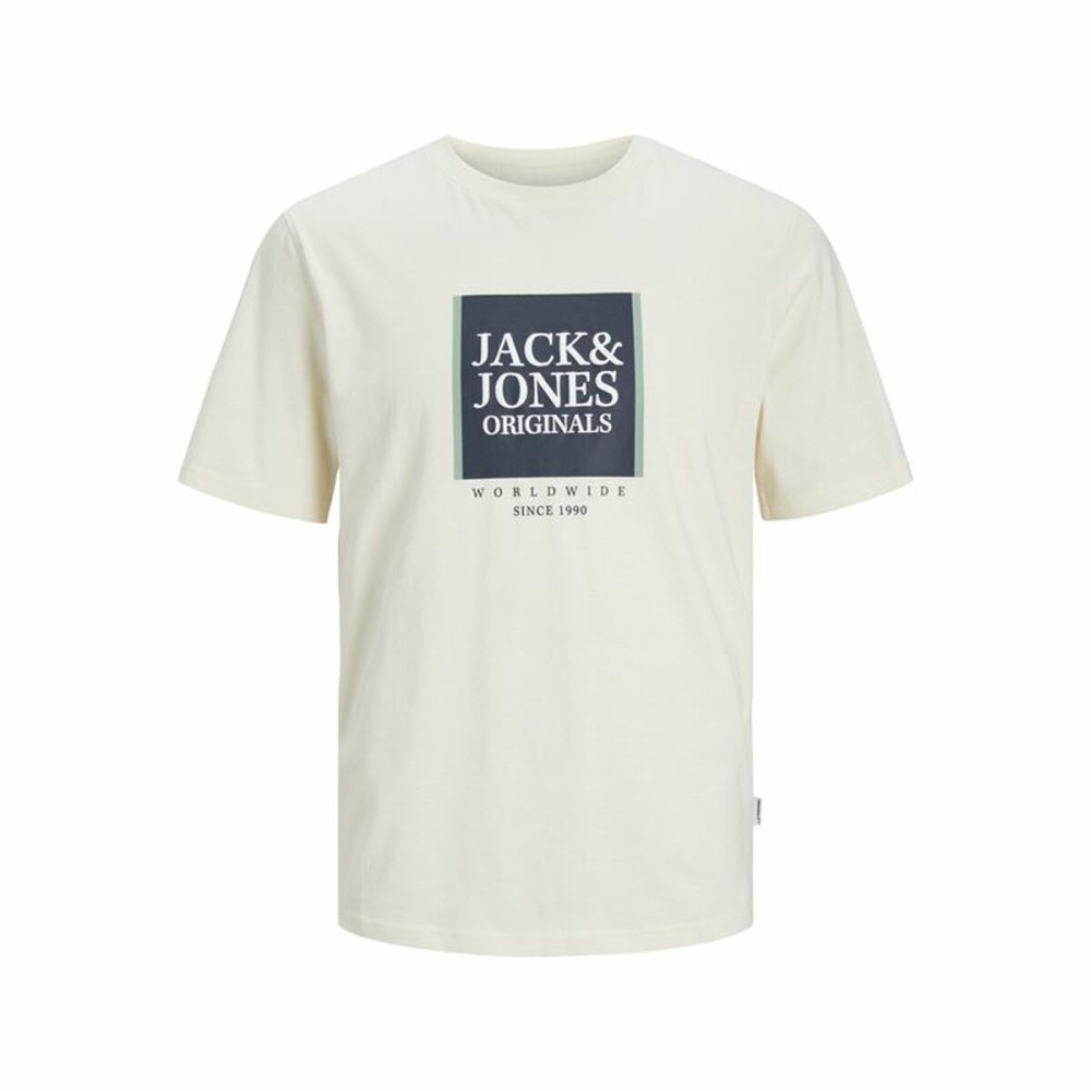 Herren Kurzarm-T-Shirt Jack & Jones Lafayette Box Beige