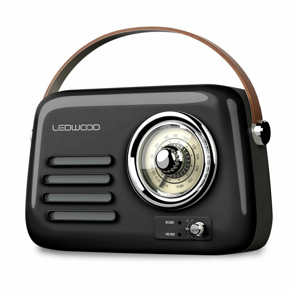 Transistor-Radio Ledwood ALMA NEGRO Schwarz 30 W