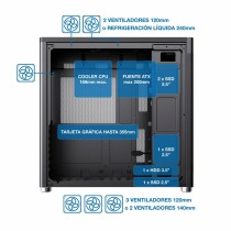 Boîtier ATX semi-tour CoolBox COO-CHA-MP1B-0 Noir
