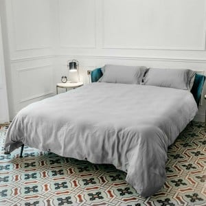 Housse de Couette Naturals Tencel Gris Lit 1 persone 180 x 220 cm