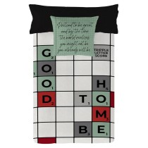 Housse de Couette Naturals Scrabble Lit king size 260 x 220 cm