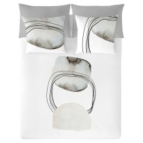 Housse de Couette Naturals Pebble Lit 2 persones 220 x 220 cm