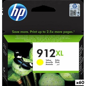 Cartouche d'encre originale HP 912XL Jaune (60 Unités)