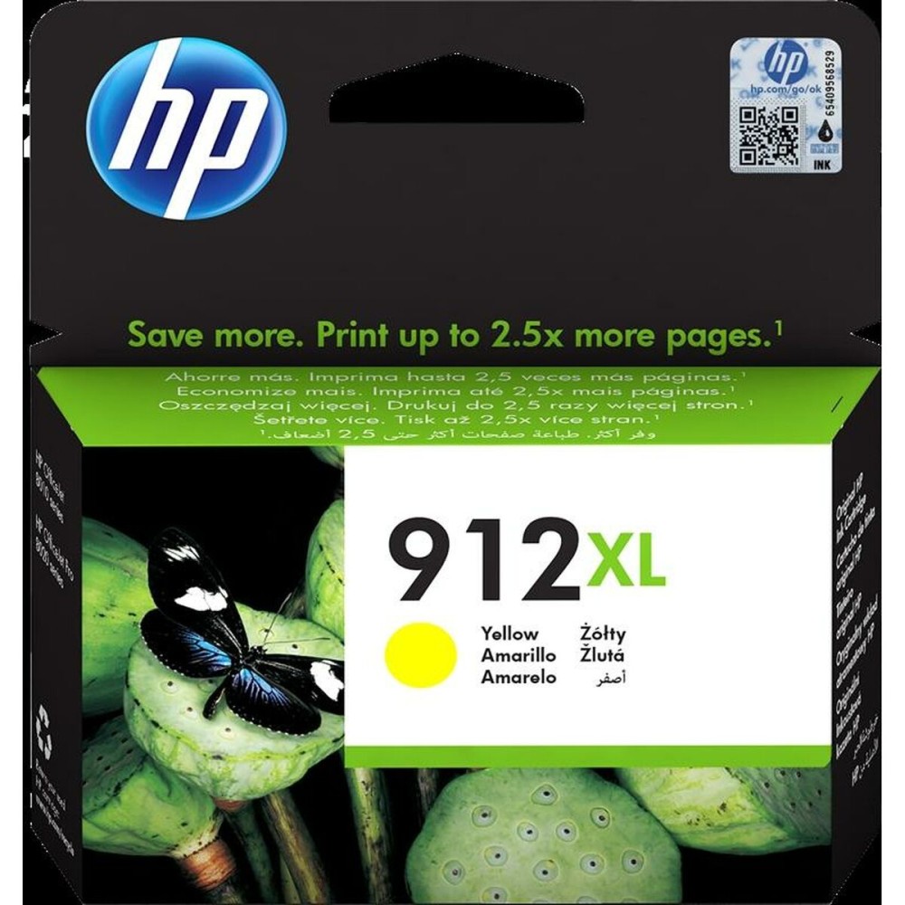 Cartouche d'encre originale HP 912XL Jaune (60 Unités)