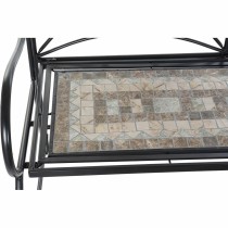 Bank DKD Home Decor Schwarz Bunt aus Keramik schmiedeeisern Mosaik 111 x 54 x 88 cm (111 x 54 x 88 cm)