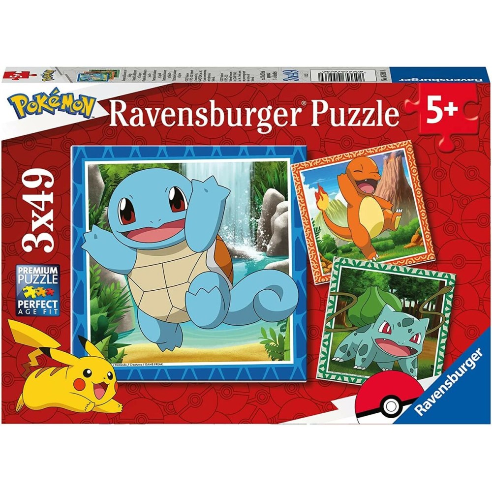 Set mit 3 Puzzeln Ravensburger 49 Stücke 147 Stücke 3 Stück