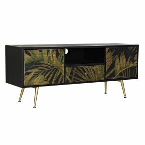 Buffet DKD Home Decor Noir Vert Métal Sapin Bois MDF 140 x 40 x 58 cm