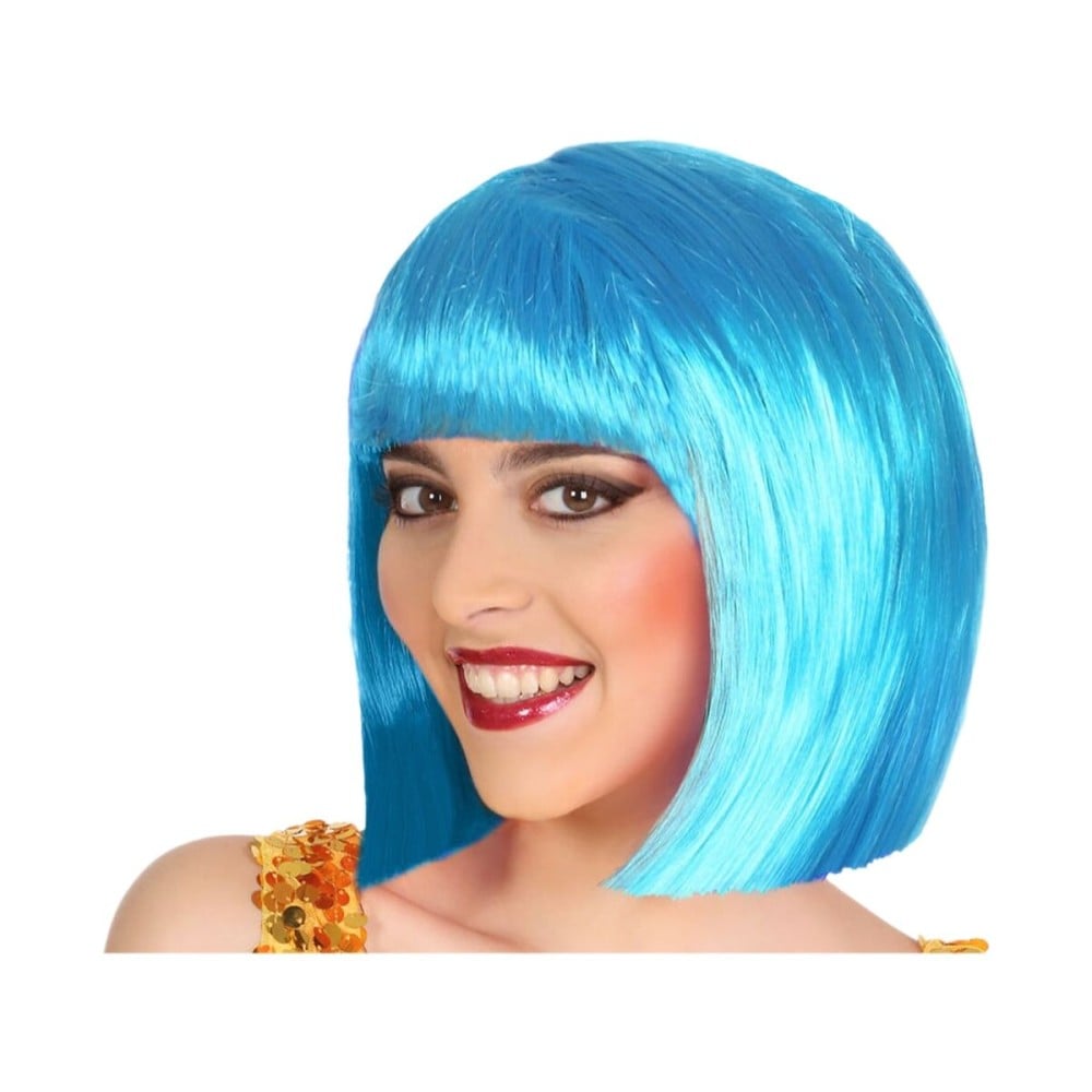 Perücke Blau