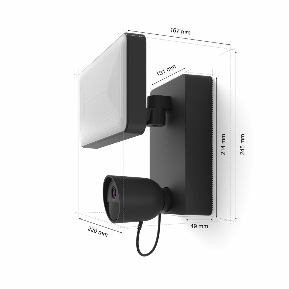 Fausse caméra de surveillance Philips Hue Secure Flood Light