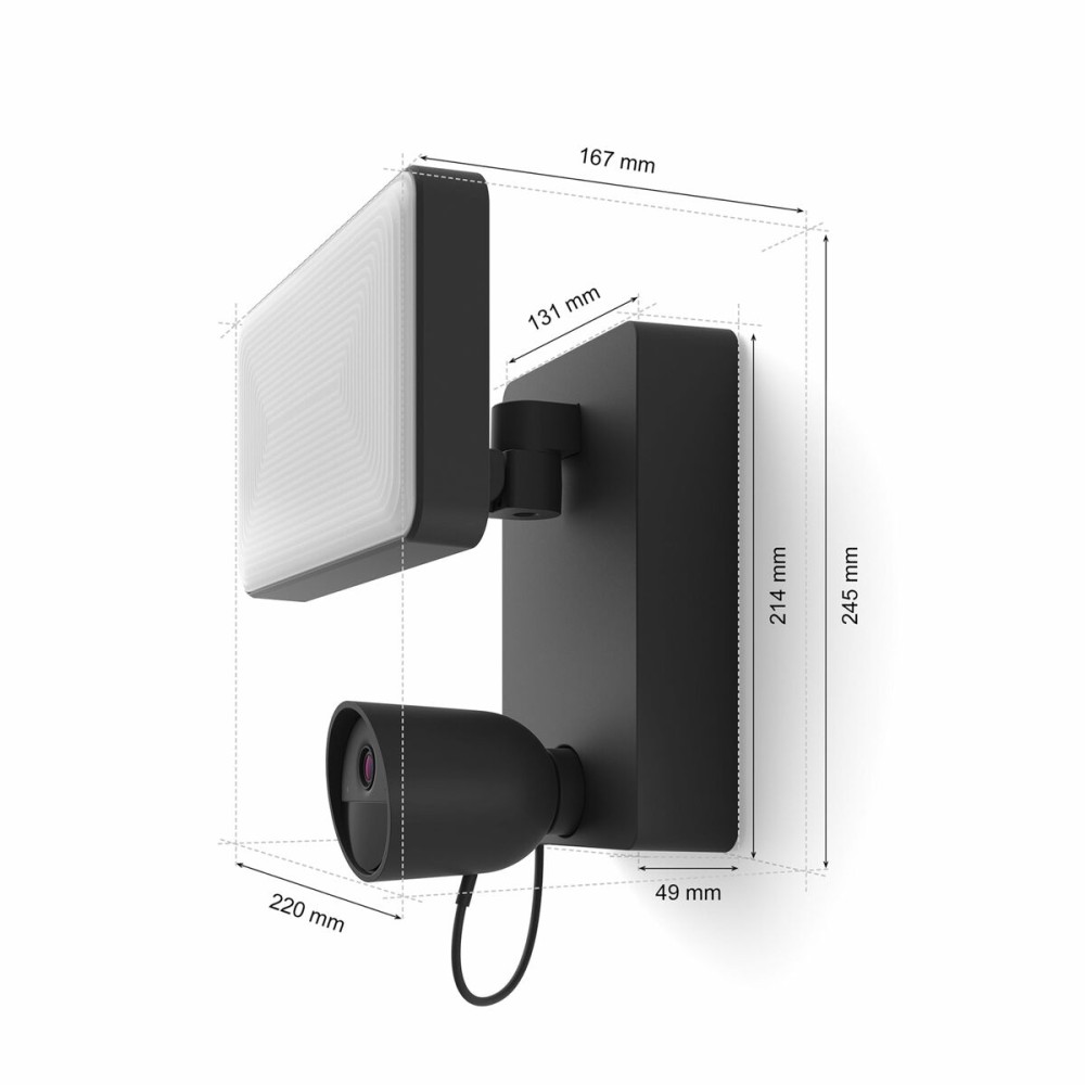Fausse caméra de surveillance Philips Hue Secure Flood Light