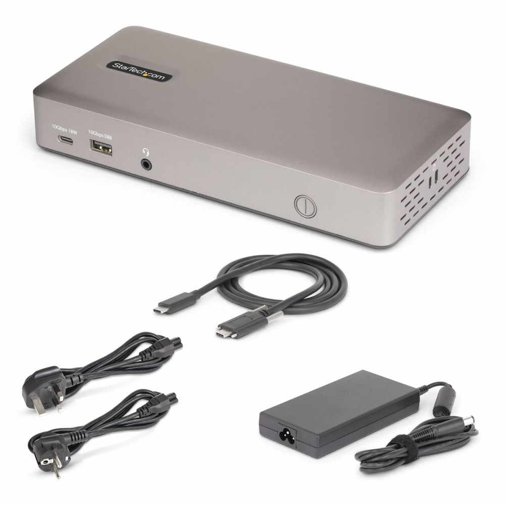 Hub USB Startech 150UE-USB4DOCKTRIPLE Gris