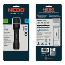 Rechargeable LED torch Nebo Davinci™ 1000 1000 Lm