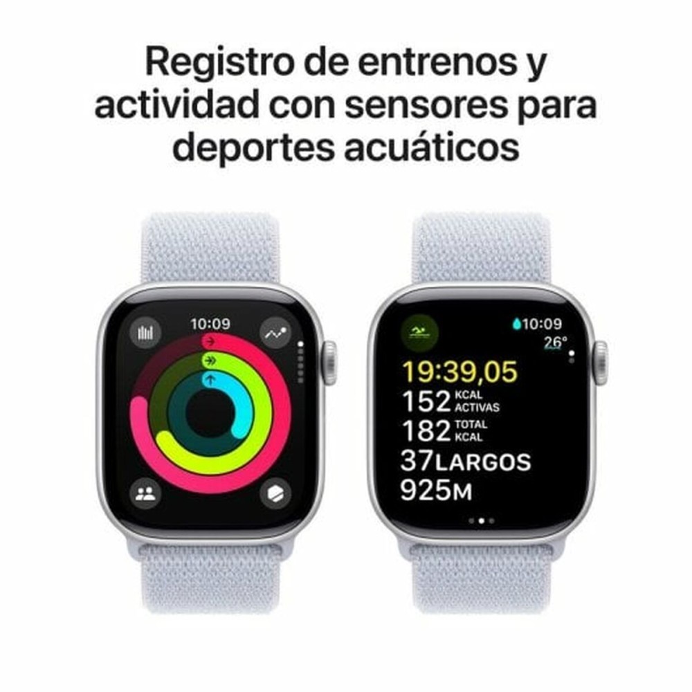 Montre intelligente Apple Watch Series 10 Bleu Argenté