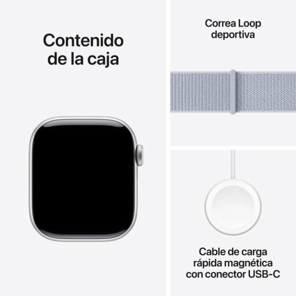 Montre intelligente Apple Watch Series 10 Bleu Argenté
