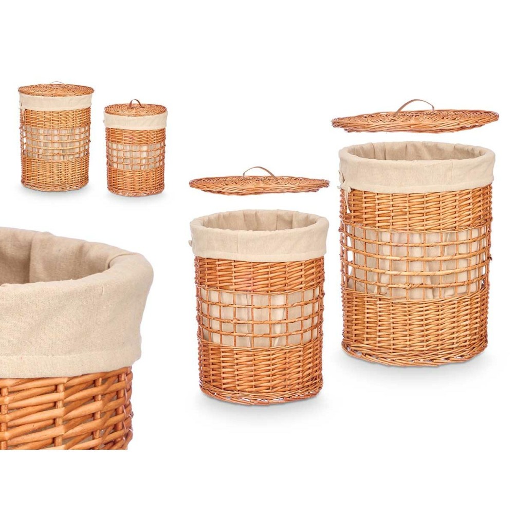 Set of Baskets Kipit Natural wicker 2 Pieces