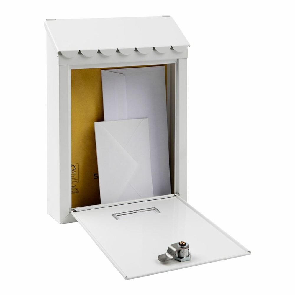 Letterbox Arregui White Steel Civic