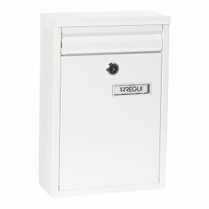 Briefkasten Arregui Weiß Stahl 22 X 8 X 32 cm