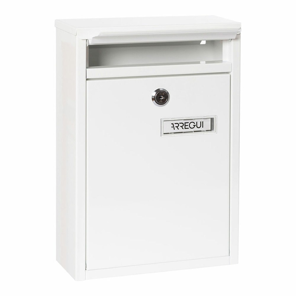 Letterbox Arregui White Steel 22 X 8 X 32 cm