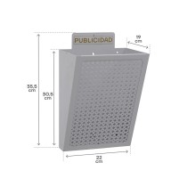 Letterbox Arregui Silver Steel 22 x 19 x 35,5 cm