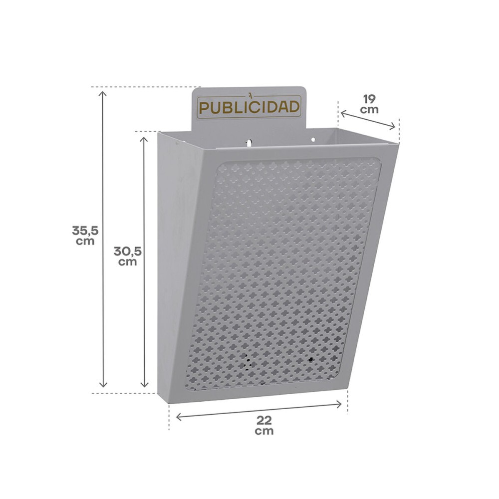 Letterbox Arregui Silver Steel 22 x 19 x 35,5 cm