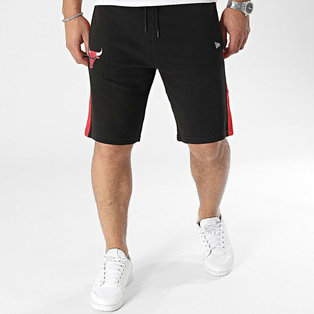 Herren-Sportshorts New Era NBA MESH PANEL OS SHORTS CHIBUL 60435477 Schwarz