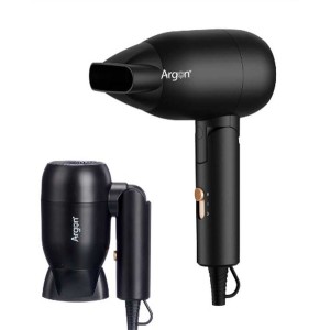 Faltbarer Haartrockner Argon Schwarz Gold 1500 W