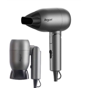 Sèche-cheveux Pliable Argon Noir Argenté 1500 W