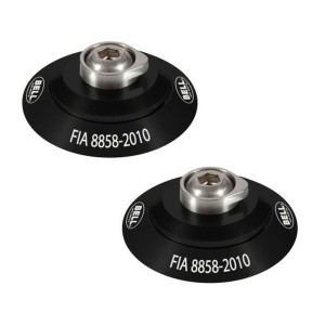 Helm-Clip-Set Bell HANS Schwarz FIA 8858-2010