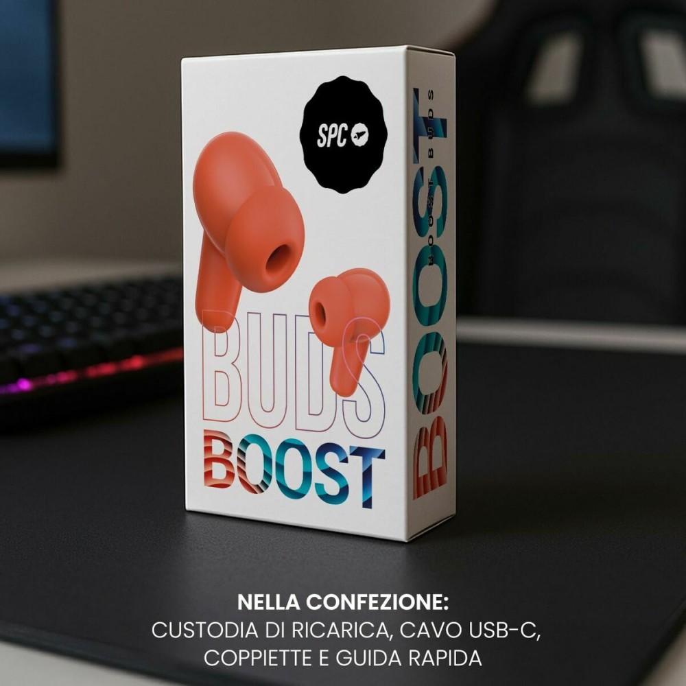 Headphones SPC SPC 4630P BOOST BUDS IMPOSTER Red