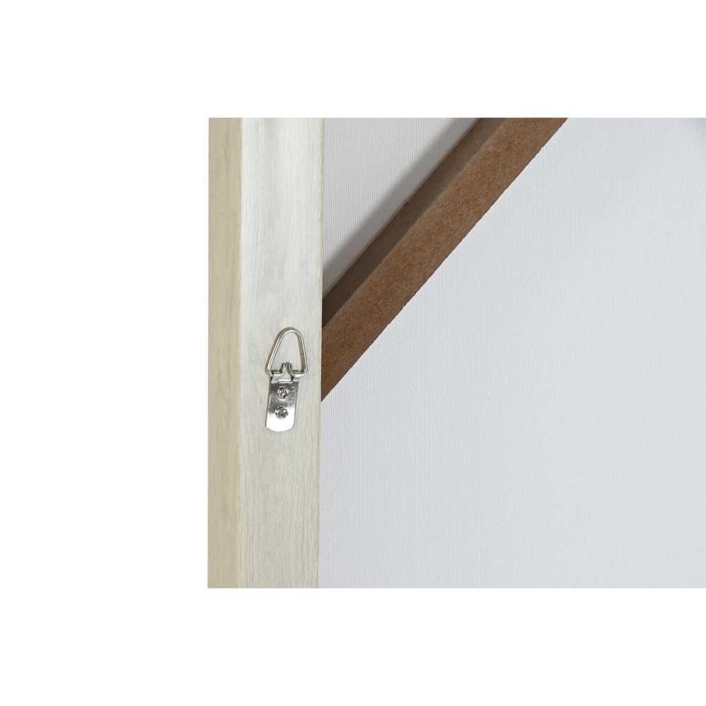 Leinwand Home ESPRIT Weiß Beige Kleid Skandinavisch 82,5 x 3,5 x 82,5 cm (2 Stück)