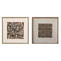 Cadre Home ESPRIT Pin Bois Recyclé 62 x 4 x 62 cm