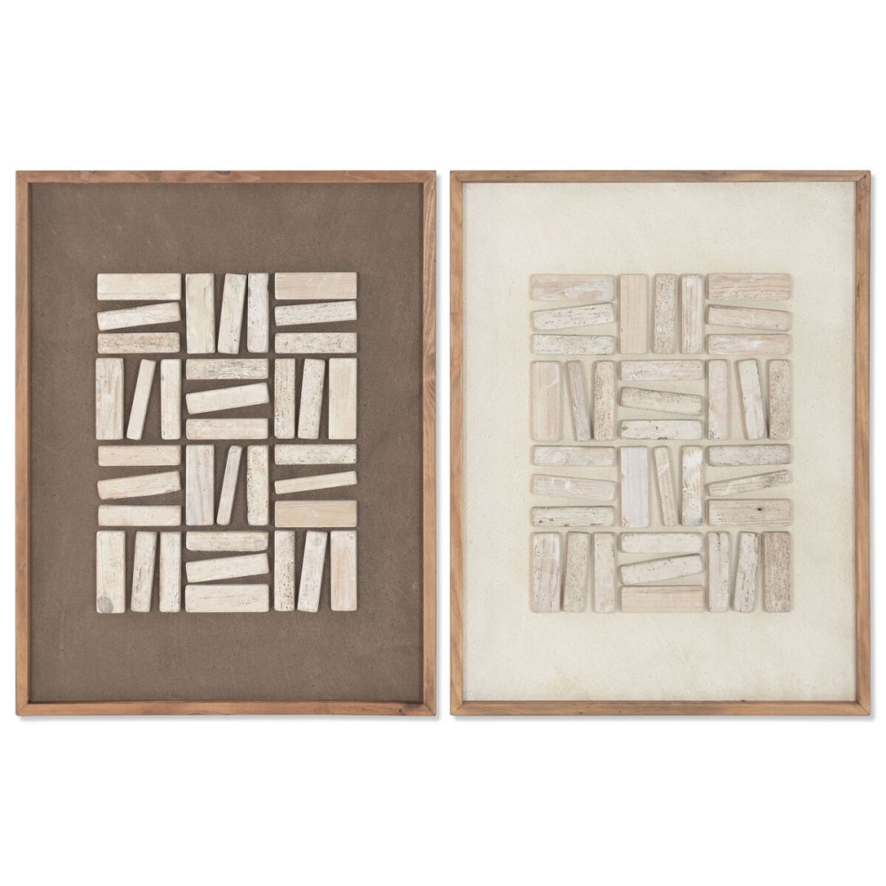 Painting Home ESPRIT Pinewood Recycled Wood 62 x 4 x 82 cm