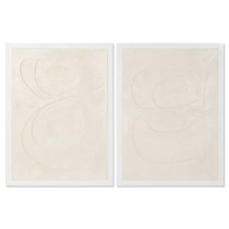 Toile Home ESPRIT Beige Moderne Scandinave 90 x 3,5 x 120 cm (2 Unités)