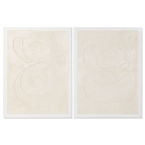 Toile Home ESPRIT Beige Moderne Scandinave 90 x 3,5 x 120 cm (2 Unités)