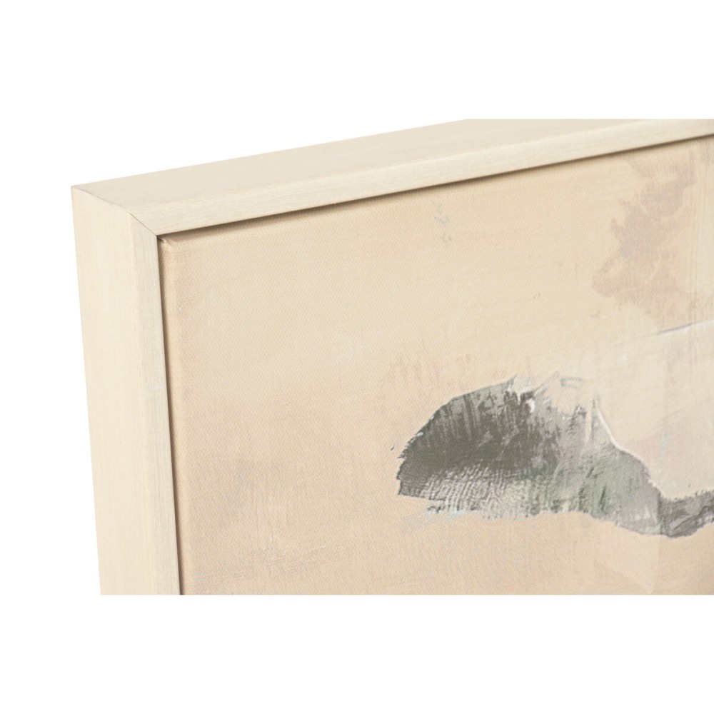 Canvas Home ESPRIT Brown Green Palms Tropical 122,5 x 3,5 x 82,5 cm (2 Units)