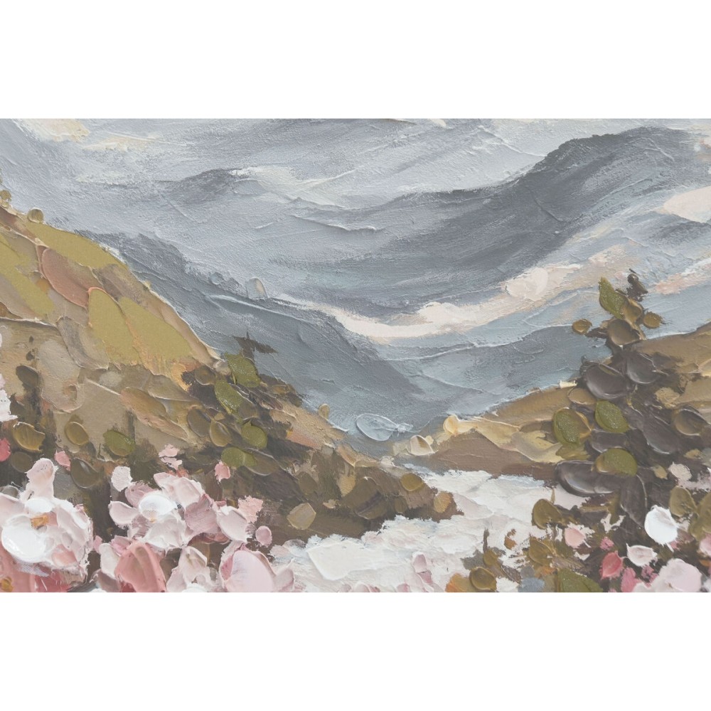 Leinwand Home ESPRIT Weiß Rosa Berg 80 x 3,5 x 80 cm (2 Stück)