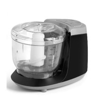 Zerkleinerer Argon Schwarz Grau Durchsichtig Silberfarben Edelstahl Kunststoff 400 ml 350 W