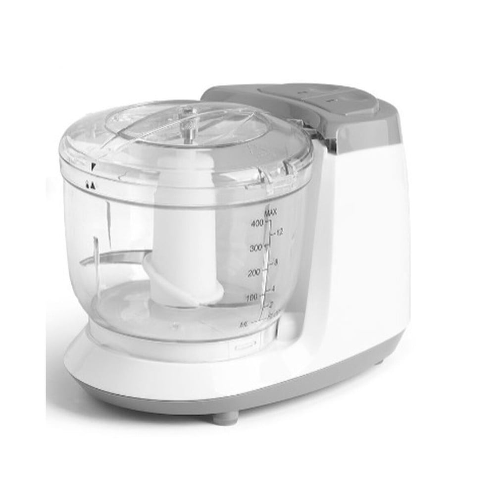 Zerkleinerer Argon Weiß Grau Durchsichtig Silberfarben Edelstahl Kunststoff 400 ml 350 W