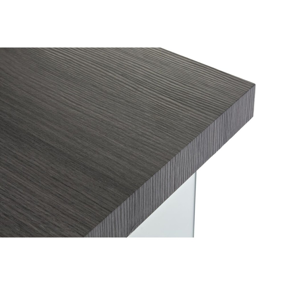 Desk DKD Home Decor Grey Transparent Crystal MDF Wood 120 x 50 x 76 cm