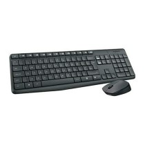 clavier et souris Logitech MK235 Noir Espagnol Qwerty (8 Unités)
