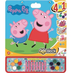 Pictures to colour in Peppa Pig Stickers 4-in-1