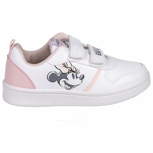 Chaussures de Sport pour Enfants Minnie Mouse Velcro Blanc