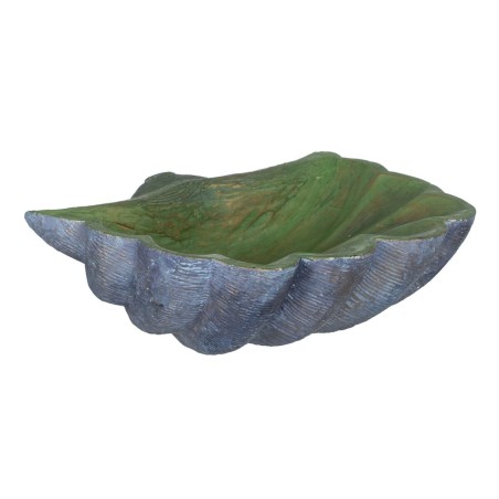 Centre de Table Vert Gris Coquillage 35 x 28 x 12 cm