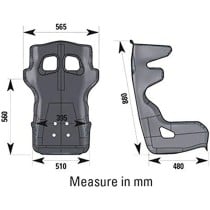 Siège Racing OMP RS-PT2 FIA 8855-1999 Noir