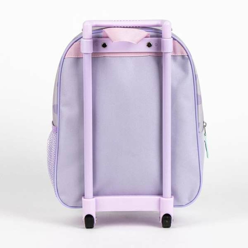 Cartable 3D avec roulettes Stitch Lila 25,0 x 31,0 x 10,0 cm