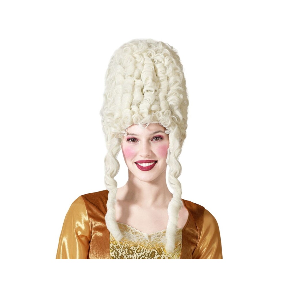 Vintage Wig White Curly Hair