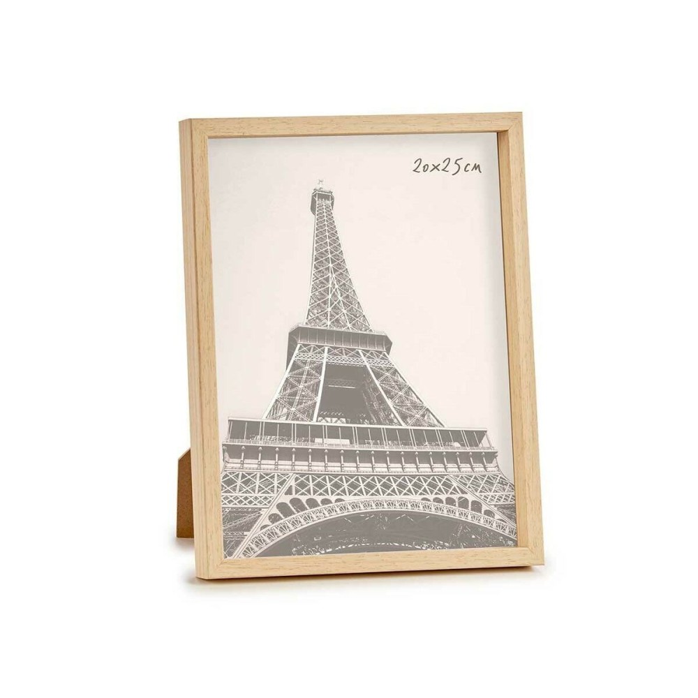 Cadre photo Gift Decor Marron Naturel Plastique (6 Unités)