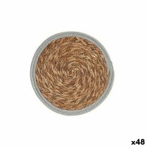 Dessous de plat Gift Decor Gris Naturel Fibre naturelle Ø 30 cm 30 x 1 x 30 cm (48 Unités)
